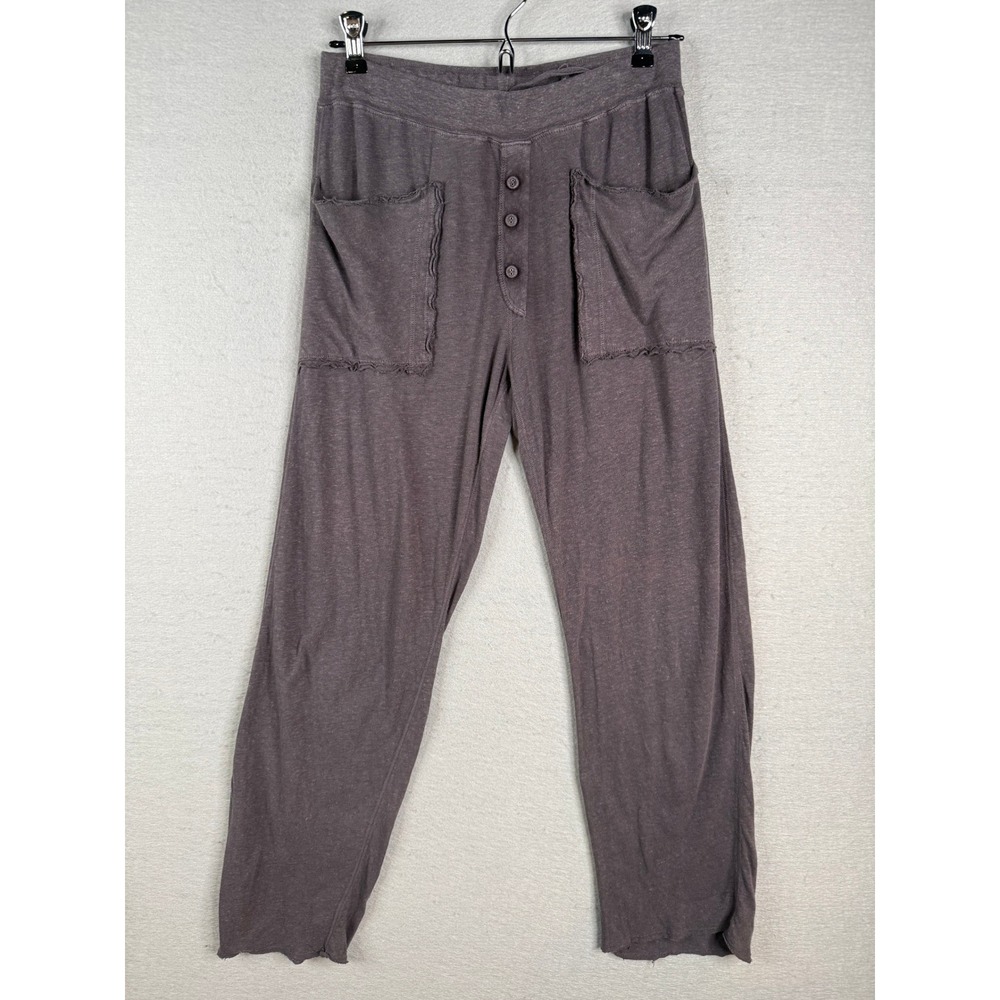 Christina Lehr‎ Pants Women Size 2 Gray Hemp Organic Cotton Boho Loungewear